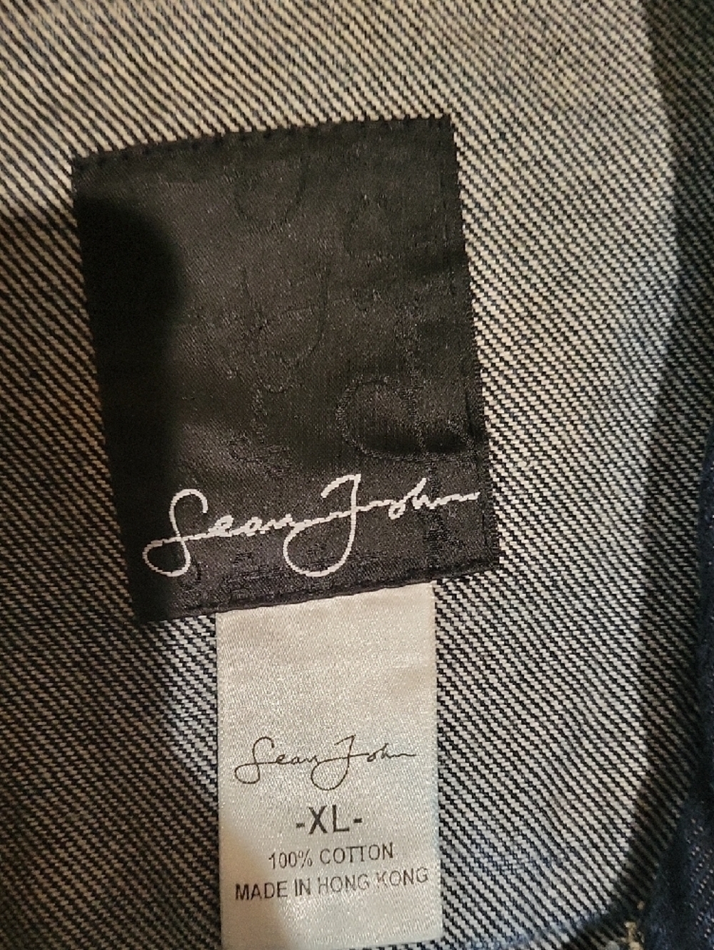 Sean John Dark Blue Denim Jacket - Picture 16 of 16
